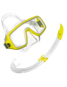Aqualung Sport šnorchlovací a potápěčský set PLANET LX sil.transparent + AIRFLEX LX - žlutá