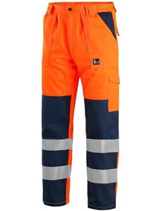 CANIS SAFETY CXS Norwich reflexní pracovní kalhoty oranžovo modré