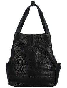 Coveri Designový dámský koženkový batůžek/taška Armand, černá