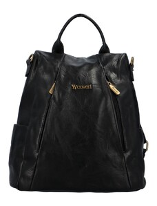 Coveri Módní koženkový kabelko/batoh Nicolas, černá