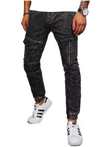 černé pánské džínové kalhoty jogger