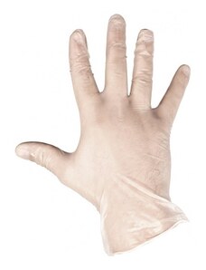 Cerva RAIL nepudrované rukavice čiré L