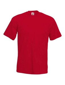 Fruit Of The Loom Super Premium T Red pánské tričko s krátkým rukávem S