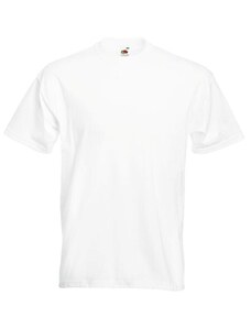 Fruit Of The Loom Super Premium T White pánské tričko s krátkým rukávem S