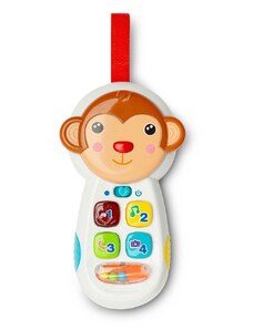 Dětská edukační hračka Toyz telefon opička - multicolor
