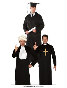 Guirca Student/kněz/soudce kostým pro dospělé