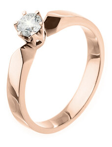 Zlatý prsten s diamantem ZPTO136C-53-1000