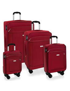 AVANCEA Sada cestovních kufrů AVANCEA GP8170 Red 4W XSML