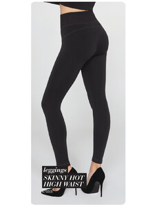 Dámské legíny 44755S Skinny Hot High Waist černé - Gatta