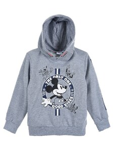 DISNEY MICKEY MOUSE SVĚTLE ŠEDÁ CHLAPECKÁ MIKINA S KAPUCÍ