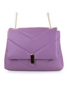Elegantní italská kabelka, fialová