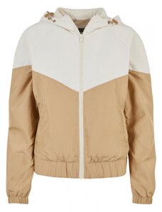 Bílo béžová dámská jarní/podzimní bunda Urban Classics Ladies Arrow Windbreaker