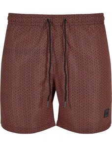 Pánské koupací šortky Urban Classics Pattern Swim Shorts - navygeometric