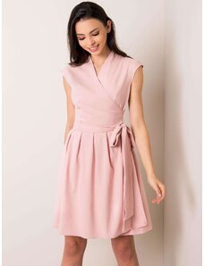 Fashionhunters Dámské růžové šaty