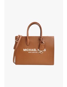 Michael Kors MIRELLA crossbody bag medium dámská kožená kabelka hnědá