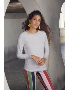 Fruit of the Loom F621460 dámská mikina Sweat Lady Heather Grey - velikost S