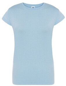 JHK Lady Comfort dámské tričko krátký rukáv světle modrá - velikost L