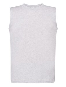 JHK pánské tričko bez rukávů bavlna Ash Melange - velikost M