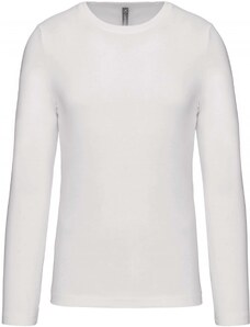 Kariban K359 pánské tričko dlouhý bílá - velikost S