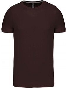 Kariban K356 pánské tričko krátký rukáv tmavě hnědá - velikost S