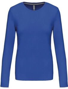 Kariban K383 dámské tričko dlouhý rukáv modrá - velikost S