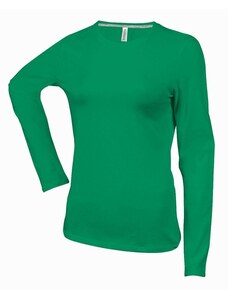 Kariban K383 dámské tričko dlouhý rukáv světle zelená S