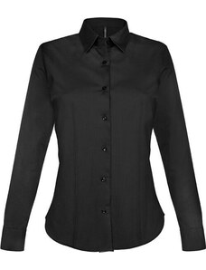 Kariban K530 dámská košile s dlouhým rukávem strečová černá XS