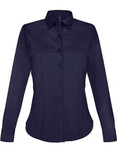 Kariban K530 dámská košile s dlouhým rukávem strečová tmavě modrá XS
