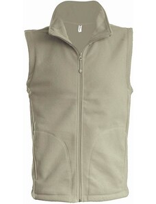 Kariban K913 pánská fleecová vesta na zip béžová S