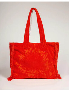 SUN OF A BEACH Just Orange | Terry Tote Beach Bag (Rozměry: 40 x 44 x 17 cm)