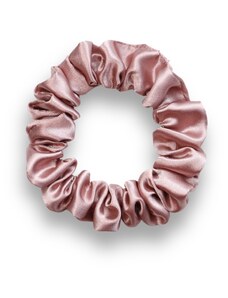 MURU Úzká scrunchie gumička - Starorůžová