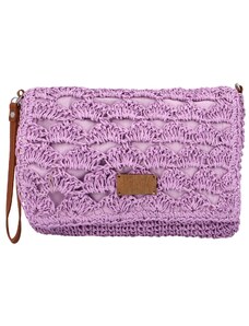 Firenze Měkká kabelka do ruky s pleteným vzorem Vivalo, fialová