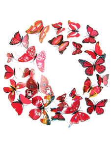 Amparo Miranda Dekorace na zeď motýli červení