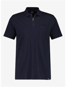 Tmavě modré pánské polo tričko LERROS - Pánské