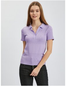 Orsay Světle fialové dámské úpletové polo tričko - Dámské