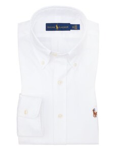 Polo ralph lauren, oxfordská košile s button-down límečkem bílá