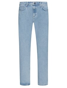 S. Oliver, rovné džíny s pěti kapsami v běleném vzhledu světlemodrá