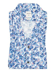 Haupt, košile s krátkým rukávem ze směsi lnu s potiskem květů vícebarevné
