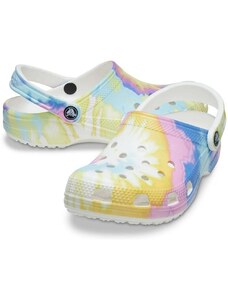 Dětské Crocs Classic TieDye Graphic Clog White - Multi