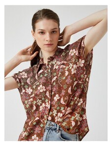 Koton Floral Shirt Short Sleeve