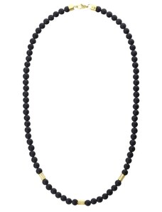 Manoki Pánský korálkový náhrdelník Alessio - onyx
