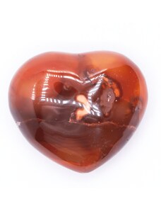 Milujeme Kameny Karneol - srdce - leštěný kámen KL36
