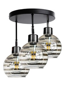 BERGE LED kulaté stropní svítidlo 3xE27 GLASS BALL