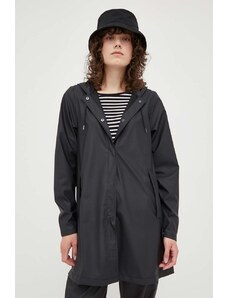 Nepromokavá bunda Rains A-line W Jacket dámská, černá barva, přechodná