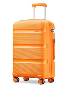 Konofactory Oranžový prémiový plastový kufr s TSA zámkem "Majesty" - vel. M, L, XL