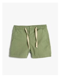 Koton Shorts with Tie Waist Pocket Cotton Cotton