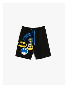 Koton Shorts Batman Printed Licensed Cotton Tied Waist