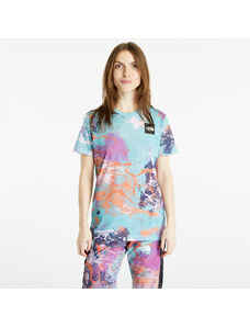 Dámské tričko The North Face Seasonal Fine S/S Tee Reef Waters/ TNF Distort Print