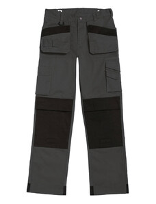 Kalhoty pracovní B&C Performance Pro - šedé-černé, 28