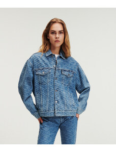 BUNDA KARL LAGERFELD DIAGONAL AOP DENIM JACKET